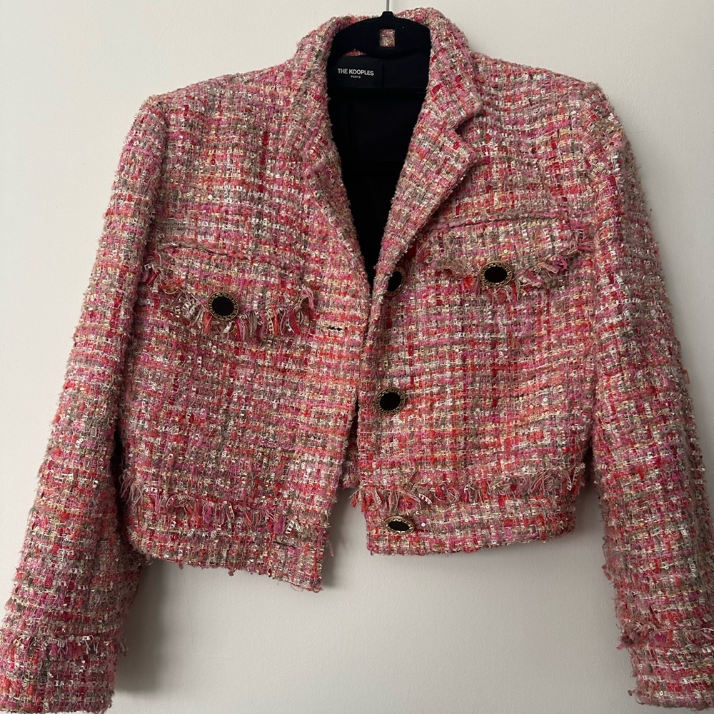 The Kooples tweed jacket sz 1